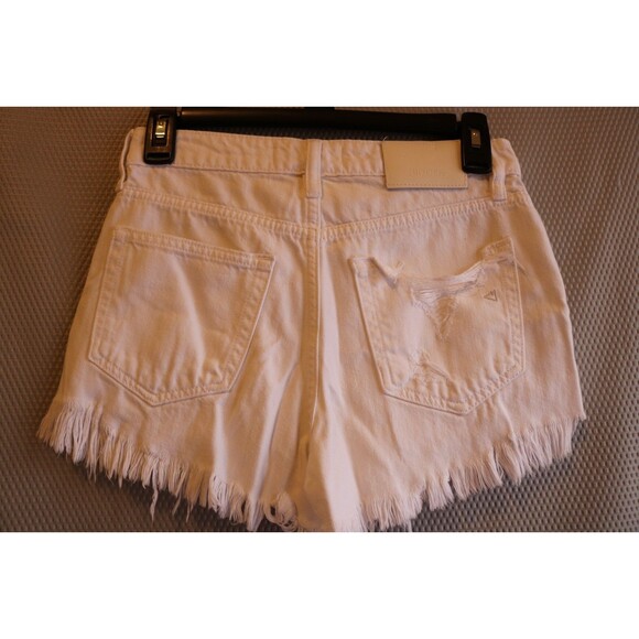 Hidden Denim Shorts Women’s Extra Small White Stretch Distressed Los Angeles - Picture 3 of 7